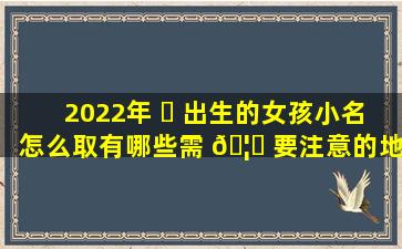 2022年 ☘ 出生的女孩小名怎么取有哪些需 🦟 要注意的地方